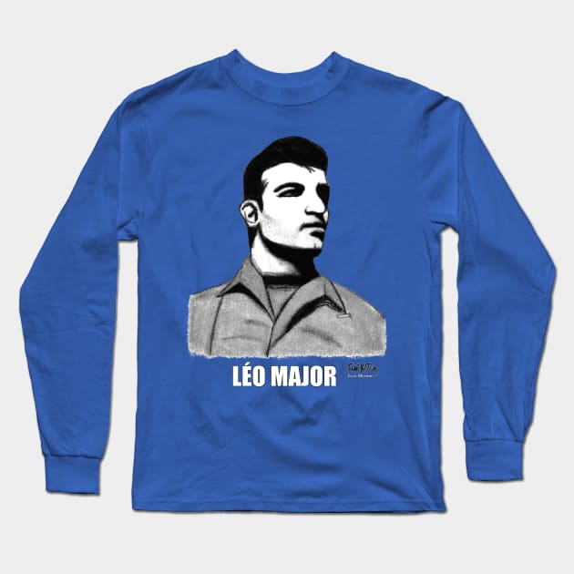 Léo Major Portrait Long Sleeve T-Shirt by Eros Mortem 